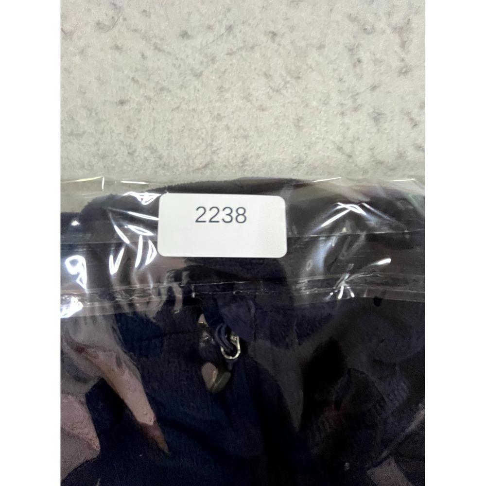 Eddie Bauer Jacket Mens Medium Navy Blue Fleece Full Zip Washington Trust Bank - Picture 10 of 10